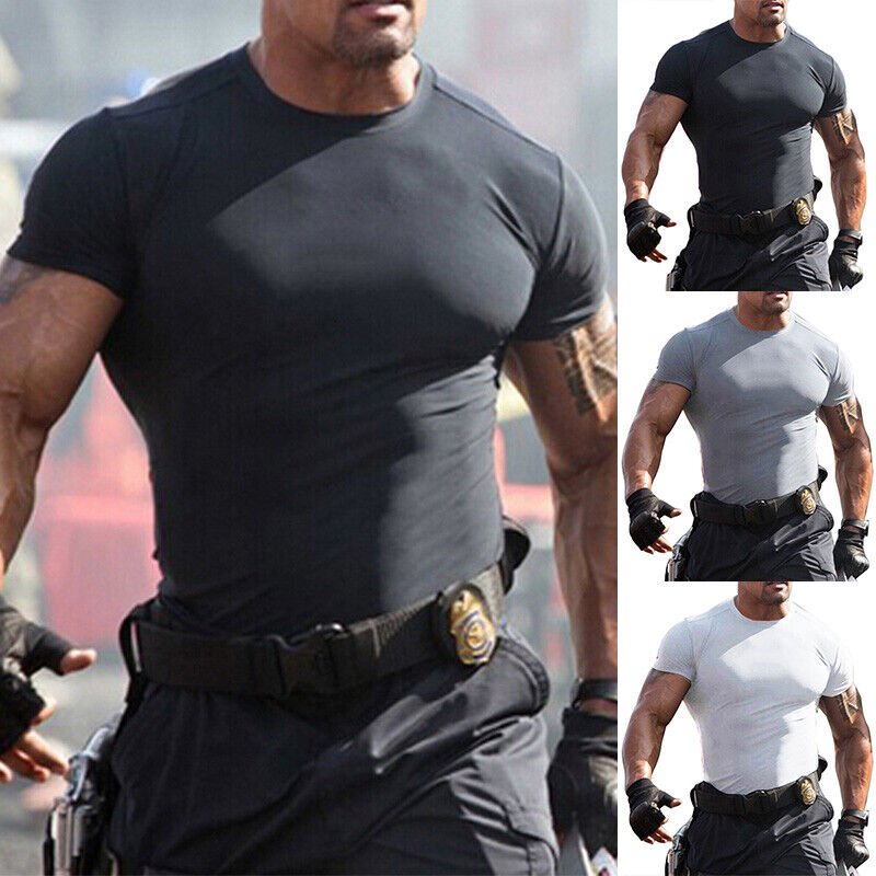 Bodybuilding Gym T-Shirt Mens Workout Shirt Muscle Tee Men Fitness Clothing Tops Custom Design