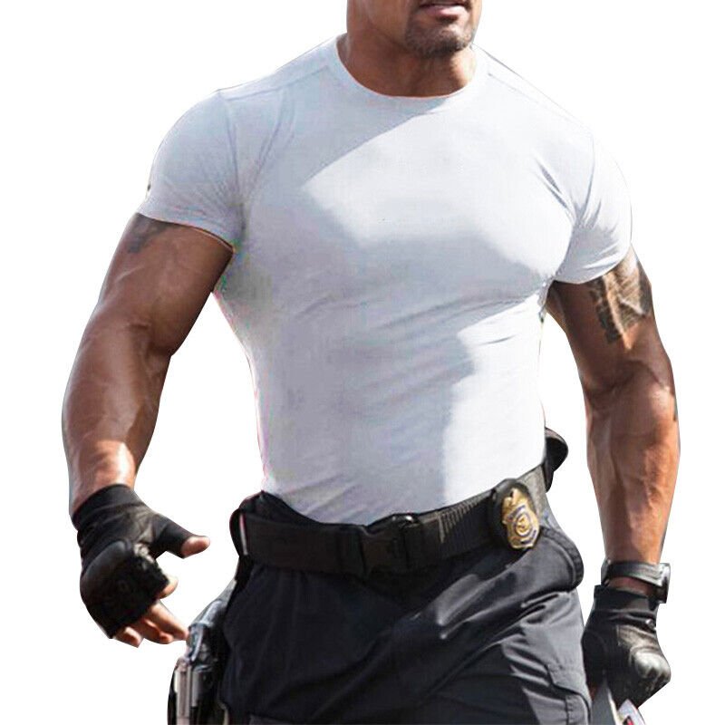 Bodybuilding Gym T-Shirt Mens Workout Shirt Muscle Tee Men Fitness Clothing Tops Custom Design