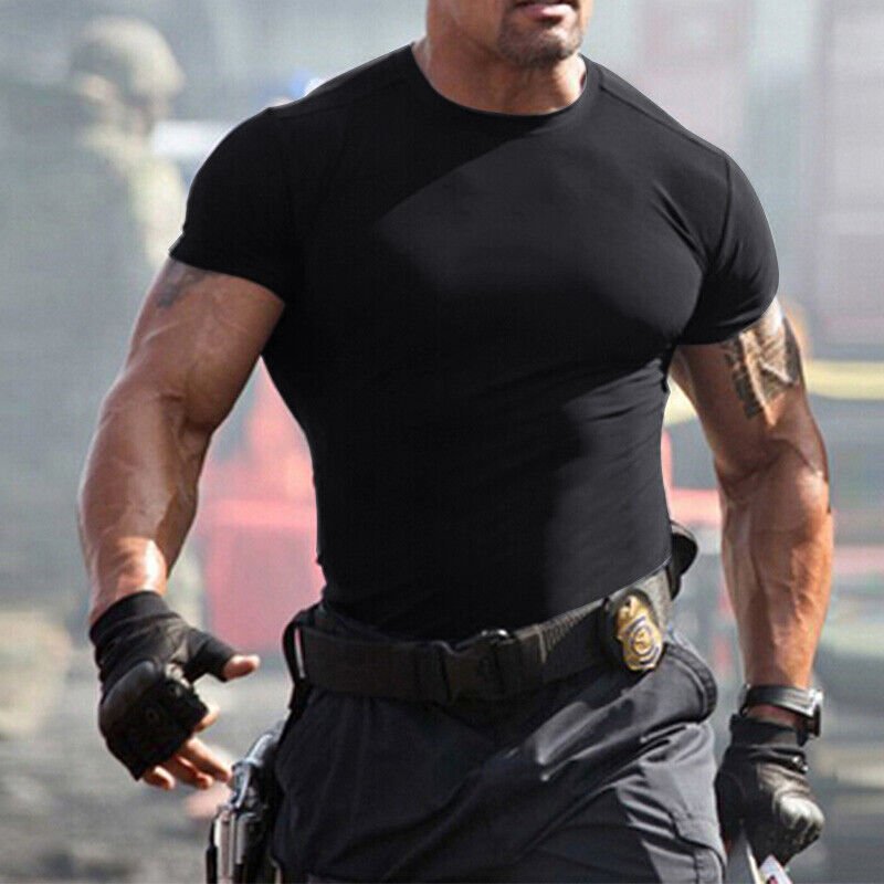 Bodybuilding Gym T-Shirt Mens Workout Shirt Muscle Tee Men Fitness Clothing Tops Custom Design