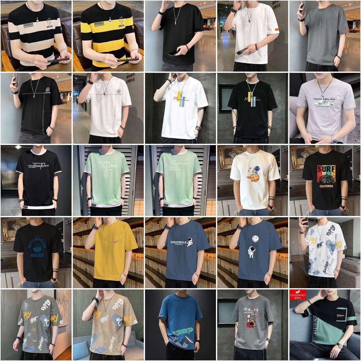 T-shirts Wholesale summer clothing men's short-sleeved T-shirts