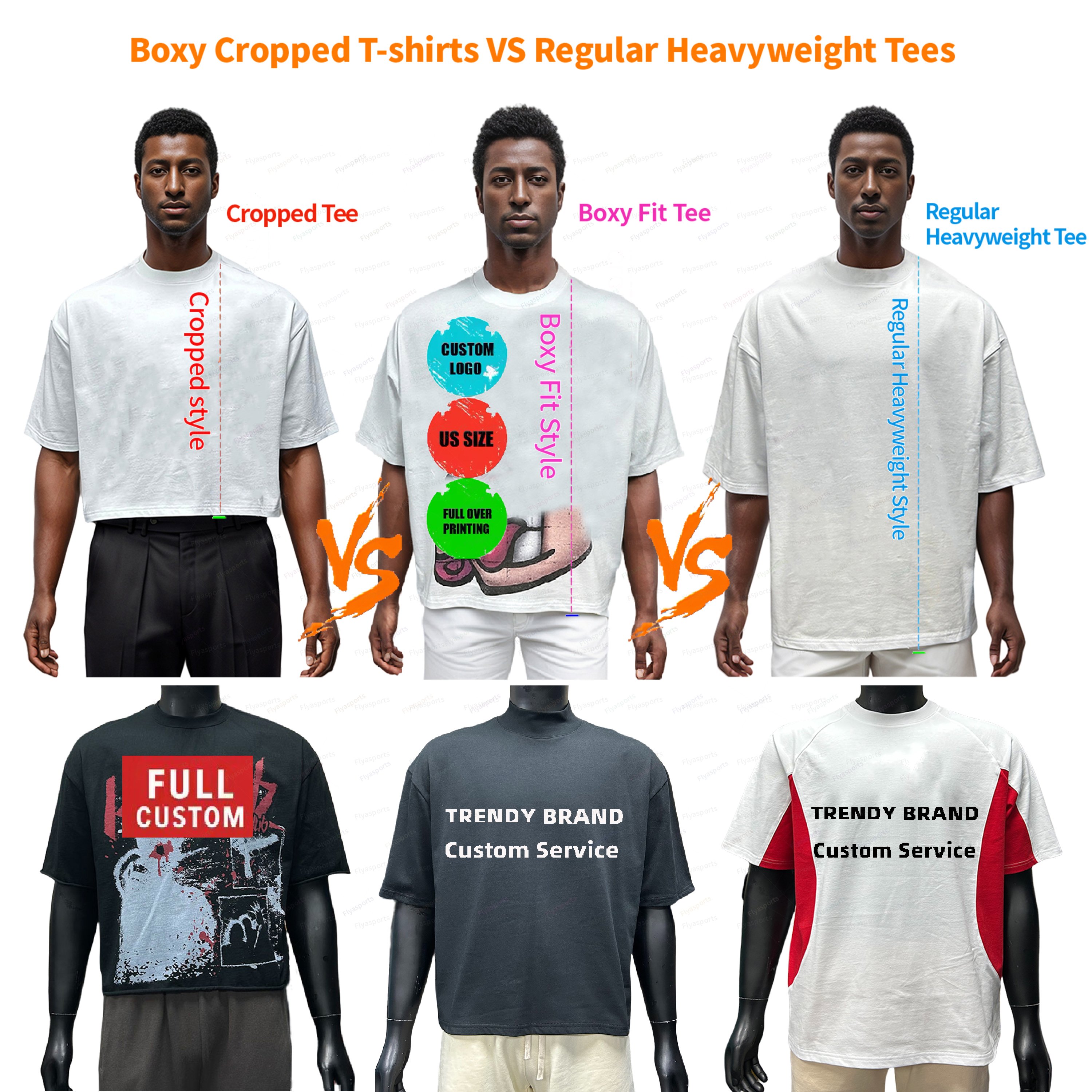 ODM 250 Gsm Heavy Weight T-Shirt Custom Design Blank 100% Cotton Round Neck Mens Boxy T Shirts Graphic Tshirt For Men