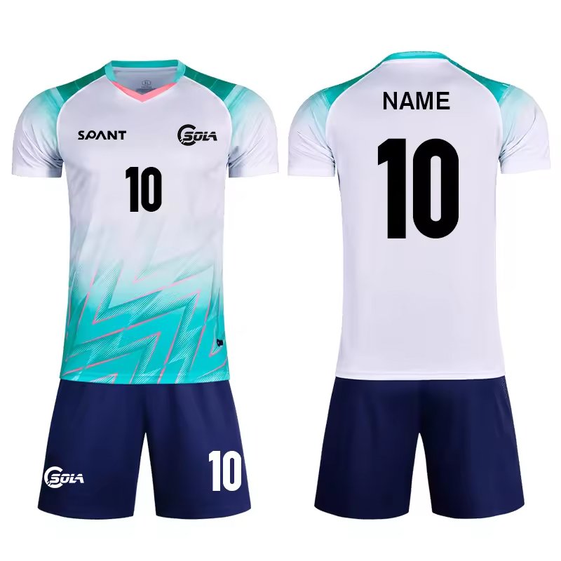 Custom Logo Men's XS Football Soccer Jersey Full Uniform Training Kits-Sublimated Shorts Shirt Printed Customizable Team Kit