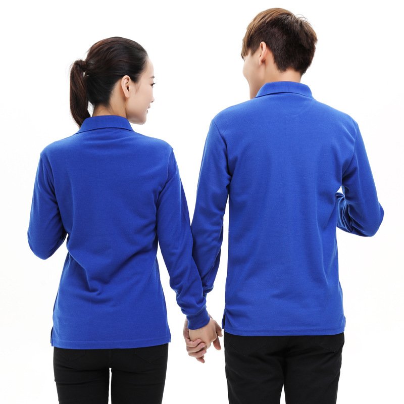Wholesale new fashion polyester and cotton custom logo men's polo t shirt printed men long sleeve polo shirt