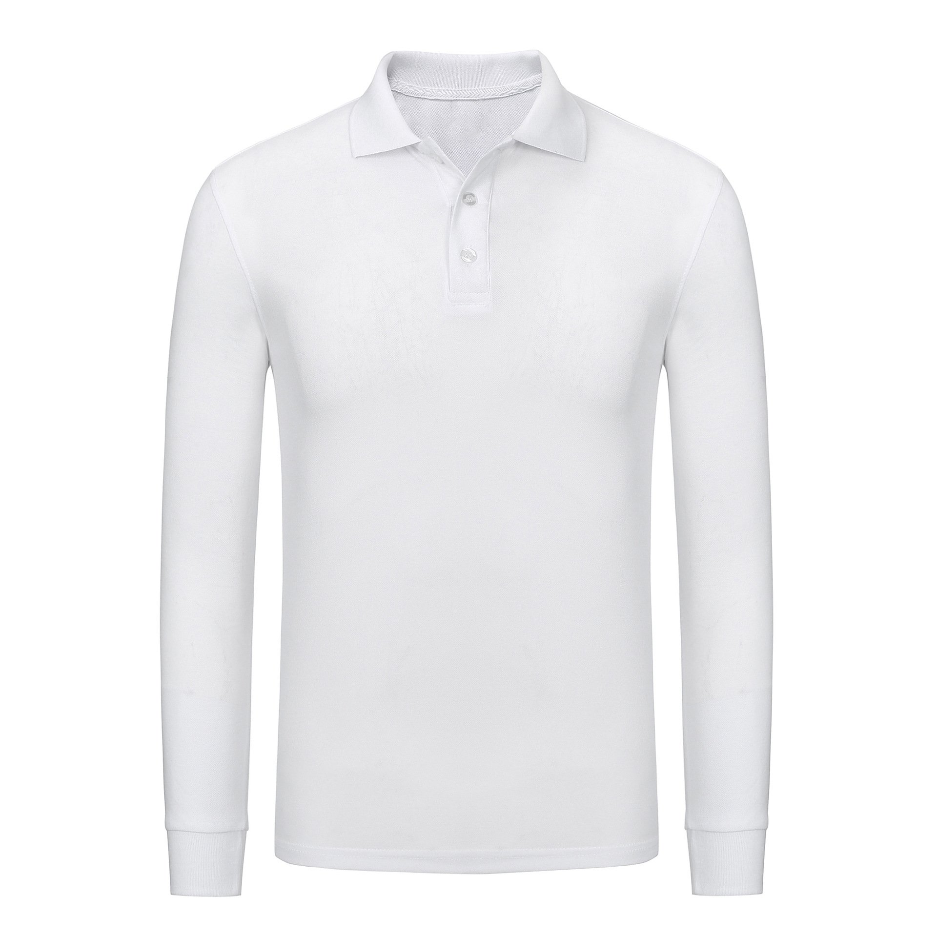 Wholesale new fashion polyester and cotton custom logo men's polo t shirt printed men long sleeve polo shirt