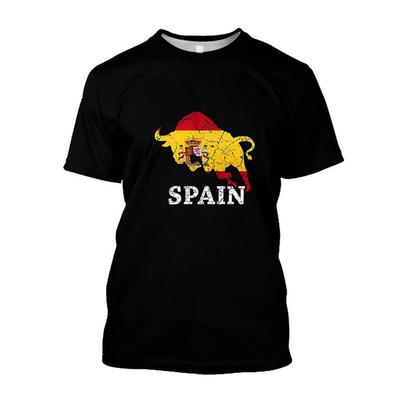 2024 New Fashion Men's Black Breathable T-Shirt Quick Dry Soft Digital Print Short Sleeve Fitted Knitted Tee Oversized Style