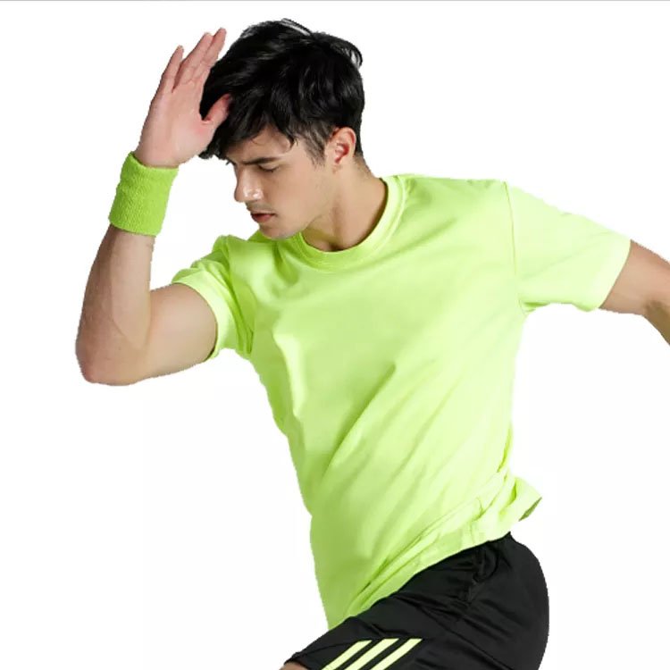Wholesale Custom Printing Blank 100 Polyester Men's T-Shirts Round Neck Sports Quick Dry Blouses tops unisex Plain Tee Shirt