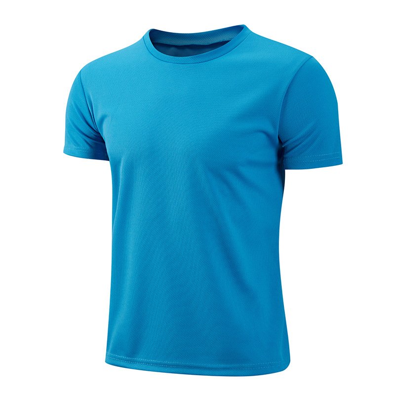 Wholesale Custom Printing Blank 100 Polyester Men's T-Shirts Round Neck Sports Quick Dry Blouses tops unisex Plain Tee Shirt