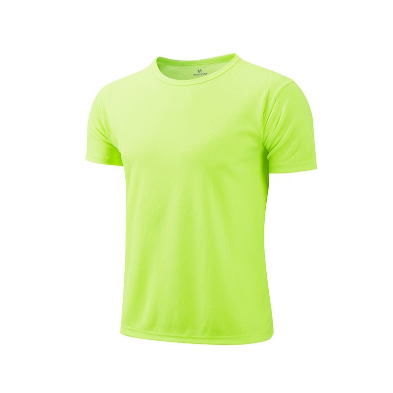Wholesale Custom Printing Blank 100 Polyester Men's T-Shirts Round Neck Sports Quick Dry Blouses tops unisex Plain Tee Shirt