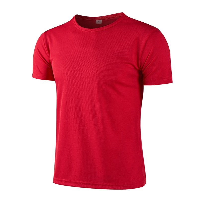 Wholesale Custom Printing Blank 100 Polyester Men's T-Shirts Round Neck Sports Quick Dry Blouses tops unisex Plain Tee Shirt
