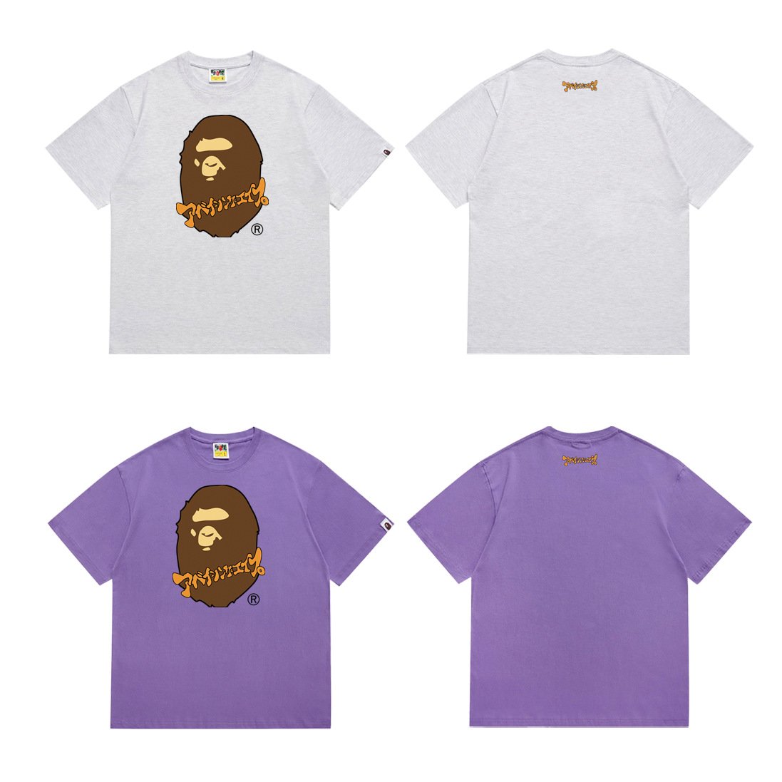 Summer new top quality Bapeesape brand men's Short sleeve fashion design T-shirt printed loose short sleeve top