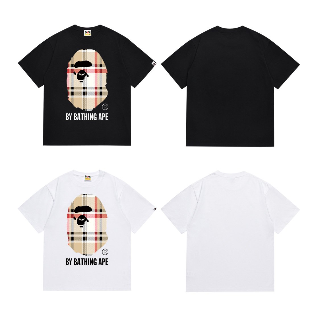 Summer new top quality Bapeesape brand men's Short sleeve fashion design T-shirt printed loose short sleeve top