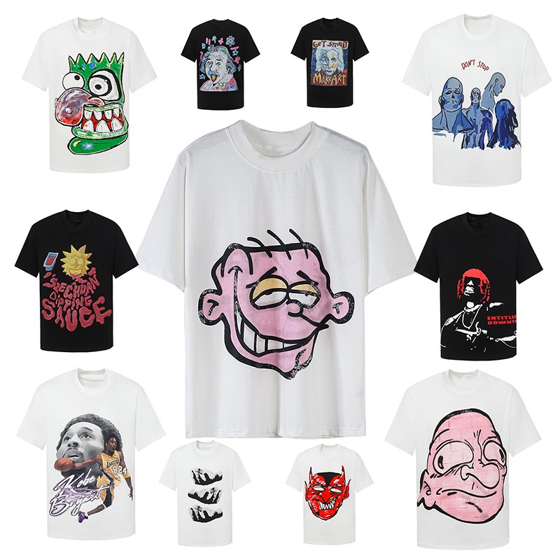 American fashion street brand men's T-shirt shoulder down oversized loose hip-hop style T-shirt hot selling