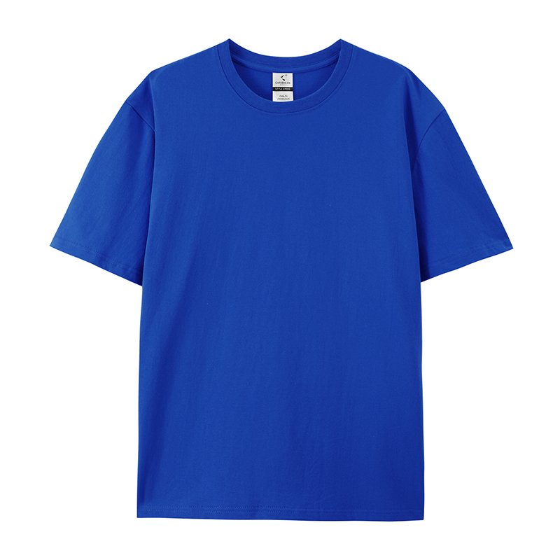 Wholesale Short Sleeve Tops Tee Men's Clothing mens Blank Tee Shirts 100% Cotton 220 GSM Fit Mock Neck T-shirt