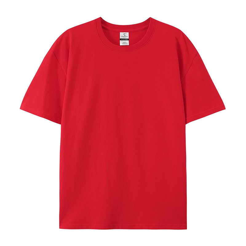 Wholesale Short Sleeve Tops Tee Men's Clothing mens Blank Tee Shirts 100% Cotton 220 GSM Fit Mock Neck T-shirt