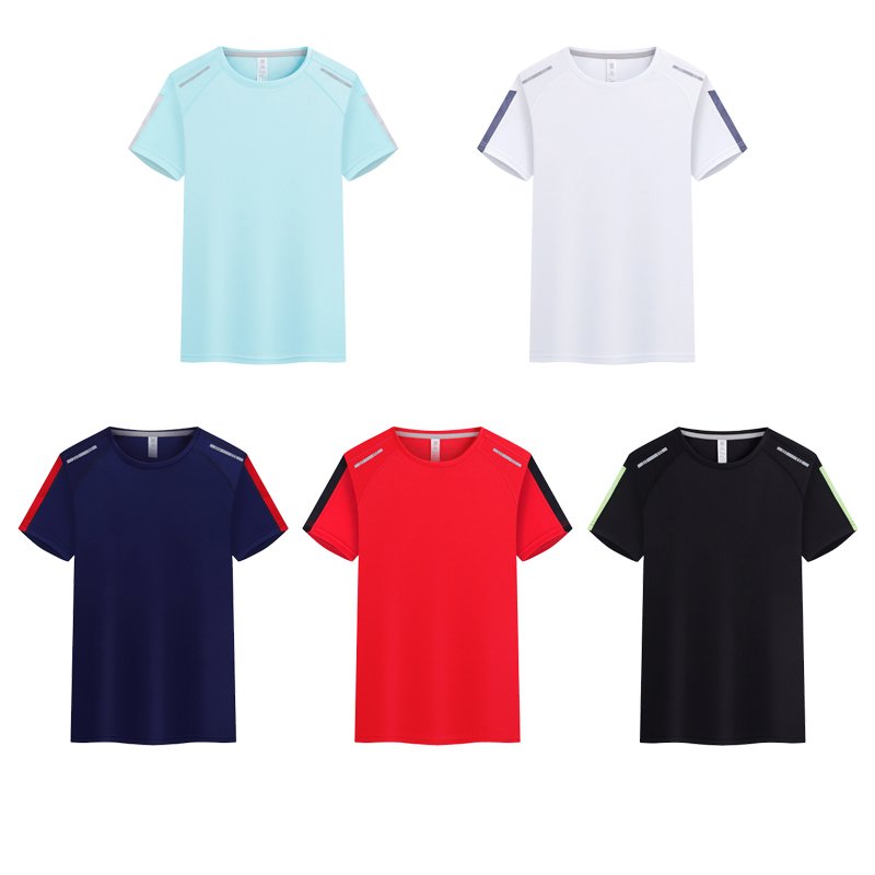 Wholesale Quick-Drying Men's T-Shirt Custom Printed Breathable Fitness Training Running T-Shirt Universal Color Matching Men