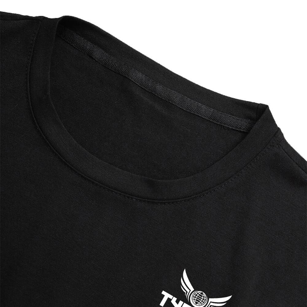 High Quality Cotton Men's T-shirt T-shirt custom logo Printing Custom Printing 100% Cotton Black T Shirts