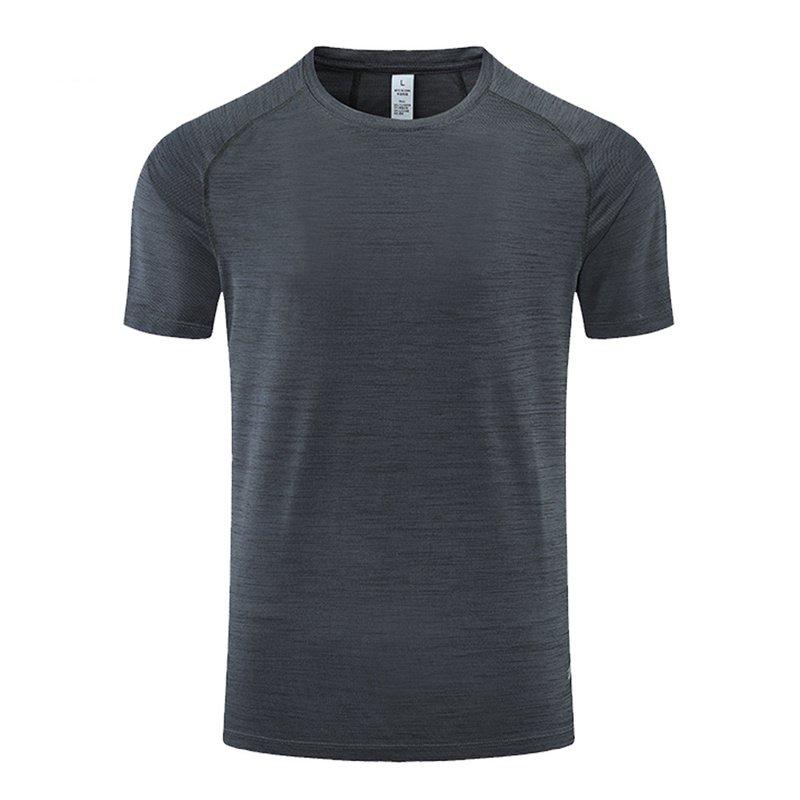 OEM gym causal polyester sports fitness wear moisture wicking men's t-shirt custom plain slim fit t shirt for men