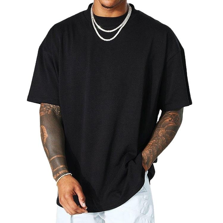 High Quality Heavyweight Cotton Tshirt Tee Custom Screen Printed Oversized Blank Men'S T Shirt Thick Graphic Tshirt