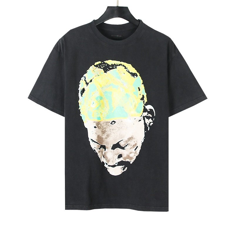 Wholesale High Quality 100% Cotton 230G Print Enzyme Wash drop Shoulder Heavyweight Hiphop Oversized Custom Unisex Men's Tshirts