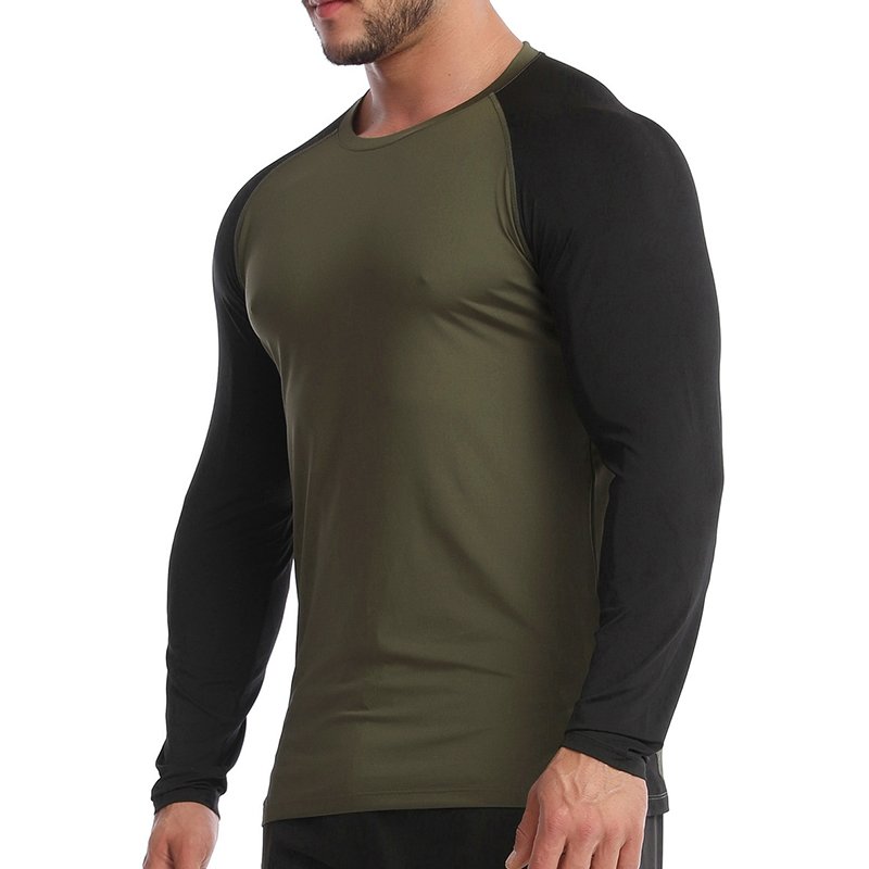 Hot Sale Men's Sports Active Running T Shirts Long Sleeves Quick Dry Training Shirts Men Gym Compression Tops Tee