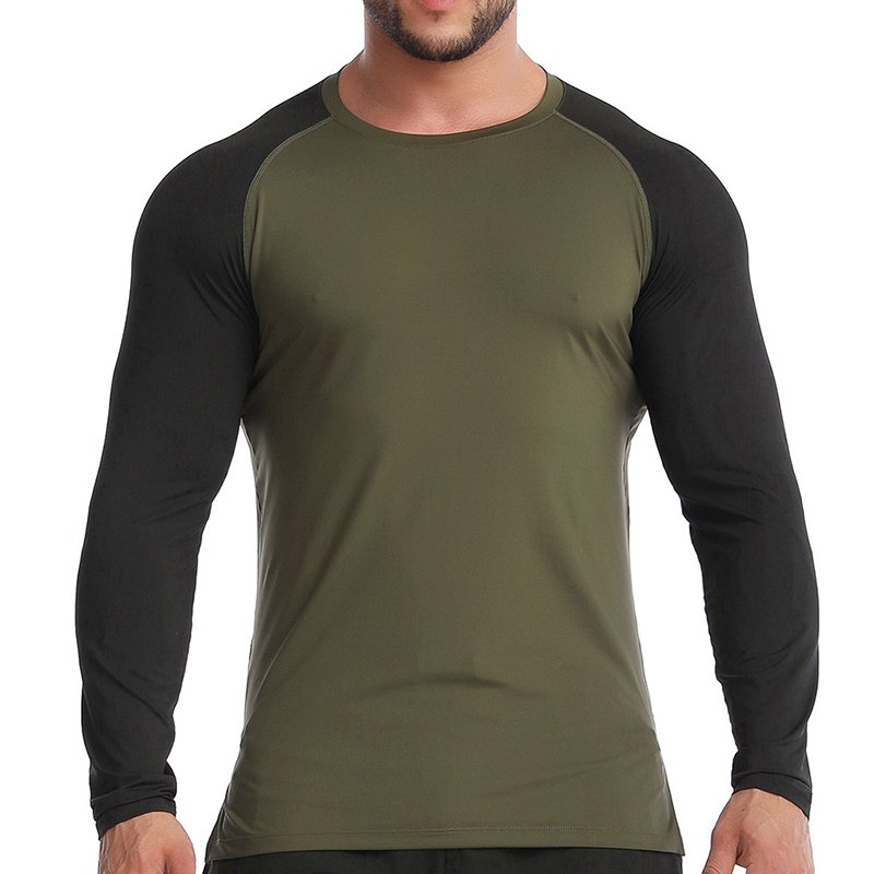 Hot Sale Men's Sports Active Running T Shirts Long Sleeves Quick Dry Training Shirts Men Gym Compression Tops Tee