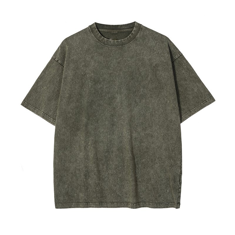 summer oversized tshirt wholesale men's clothing manufacturers custom snow washed men's t shirt
