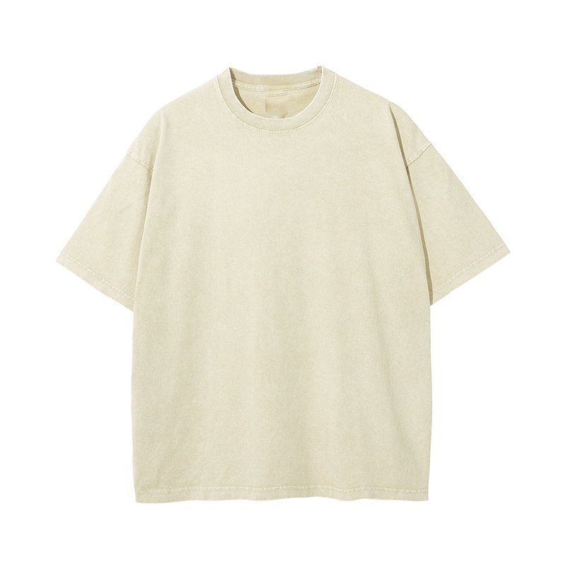 summer oversized tshirt wholesale men's clothing manufacturers custom snow washed men's t shirt