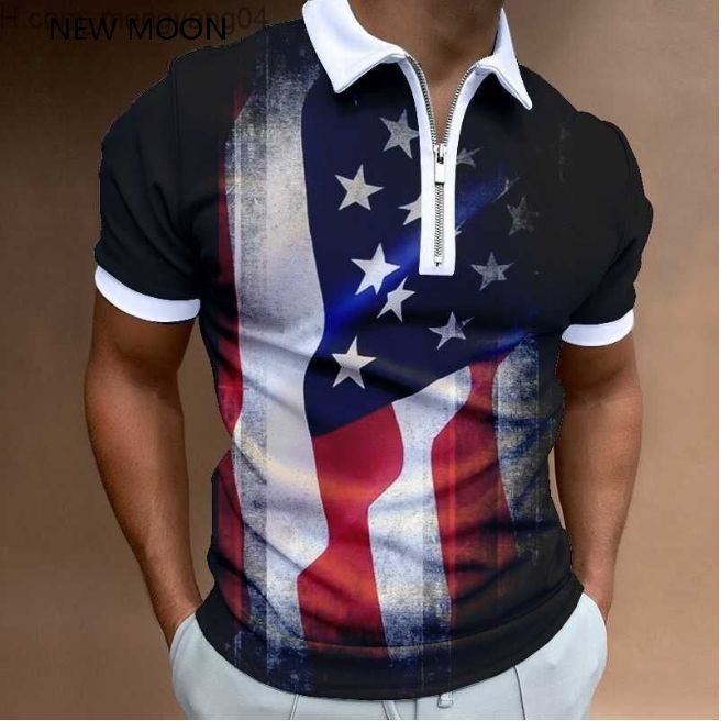 Zipper T-shirt Sports, Polo shirt and Outdoor Activities - 3D Print Design, Comfortable, Stylish, and Versatile Sports Tops