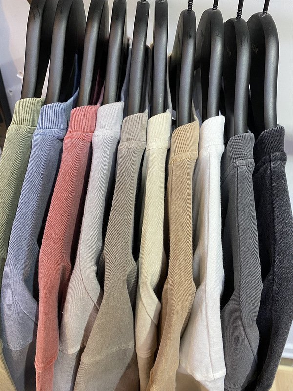 Heavy Weight Blank Solid T Shirt 250g Washed Oversize Short Sleeve Plus Size Men's T-shirts For Men 100% Cotton