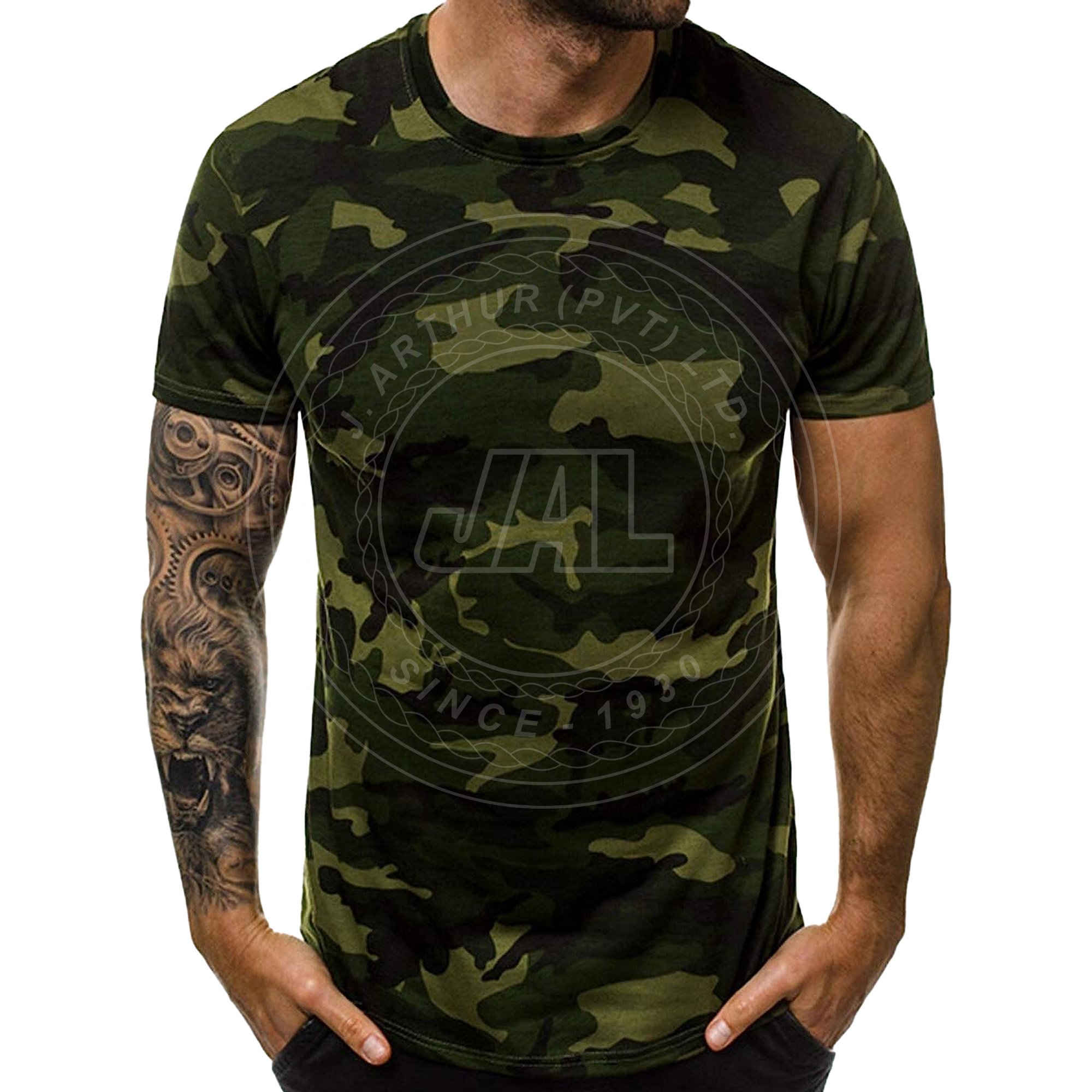 100% cotton comfortable t-shirt tactical camouflage casual t-shit