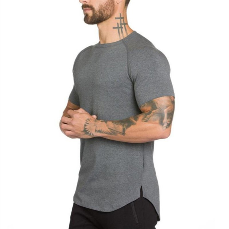 Casual Solid Mens Casual Shirts Gym T Shirt Men S Top T Shirt 2021 New Fashionable Blank Sport Cotton Printed DOT Pattern