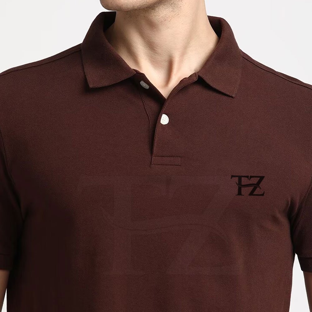 Men's Comfortable Cotton Polyester Polo T-Shirt with Custom Logo Quick Dry Solid Knitted Fabric for Golf and Work