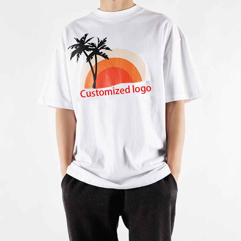 Collar Angel Blouses Men T Shirt Solid Color short Sleeve Summer Casual Men's Tee Shirt Casual Palm Mens Clothing T-shirts