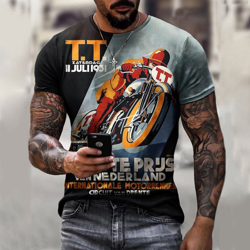 Body Fit Men's Shirts Print Short Sleeve Classic Adult Outfit Clothing Shirt Male Clothes Mens Tshirt With Logo Custom Print