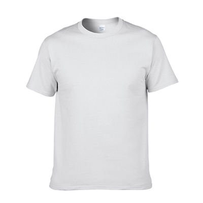 Wholesale Classic 100% Cotton Round Neck T-shirt White Plain T-Shirts For Men's T-shirt