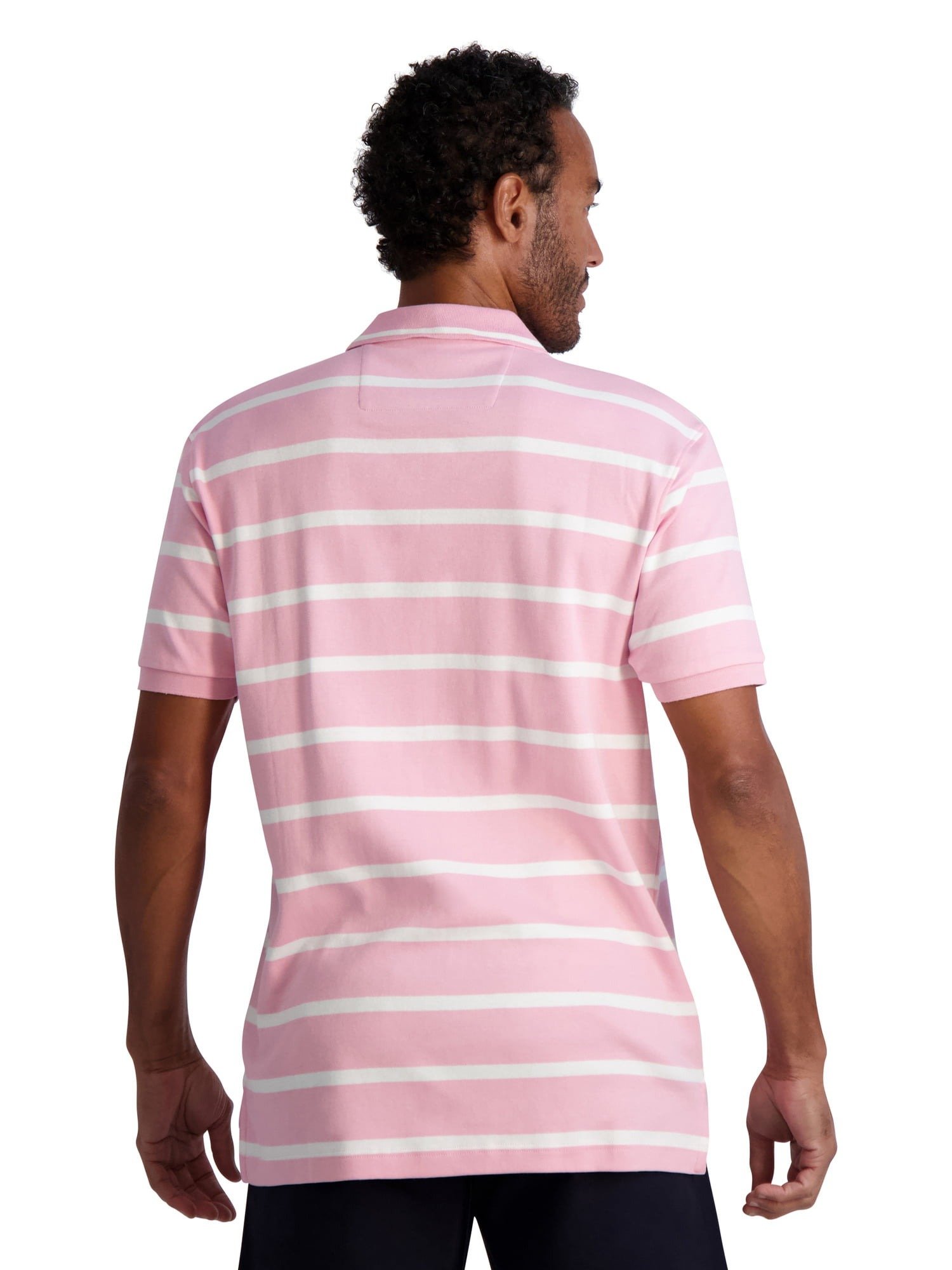 Best Quality Breathable Mens Polo Shirt Classic Fit Striped Cotton Jersey Polo Shirt, Sizes XS-4XB