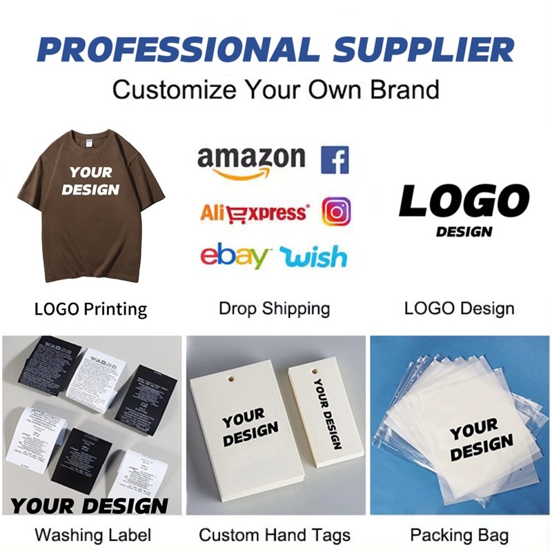 Wholesale 300gsm 100% Cotton Shortsleeve Oversized Tshirt High Quality Plus Sizes Men's T-shirts Custom Logo