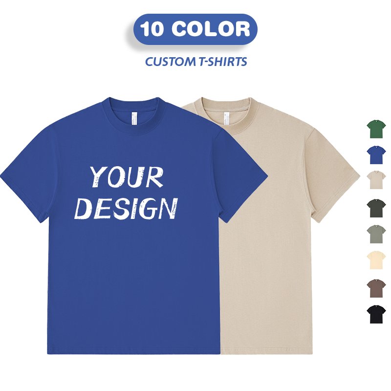 High Quality 230 Grams Wholesale Custom Design Blank 100% organic cotton Plain Tshirt mens tshirts Men's T-shirts