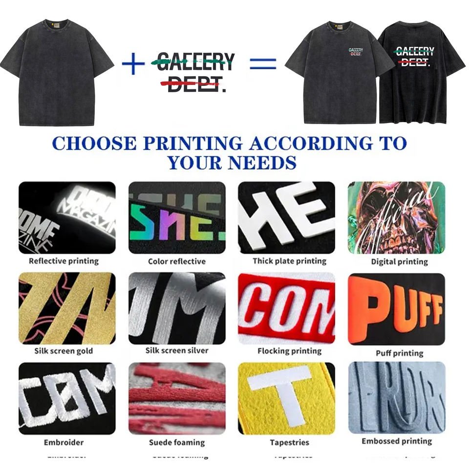 check catalog Oem 100% Cotton 230g Men's white Plus Size T-shirt Dtg Printed T-shirt Logo Designer brand Custom T-shirt