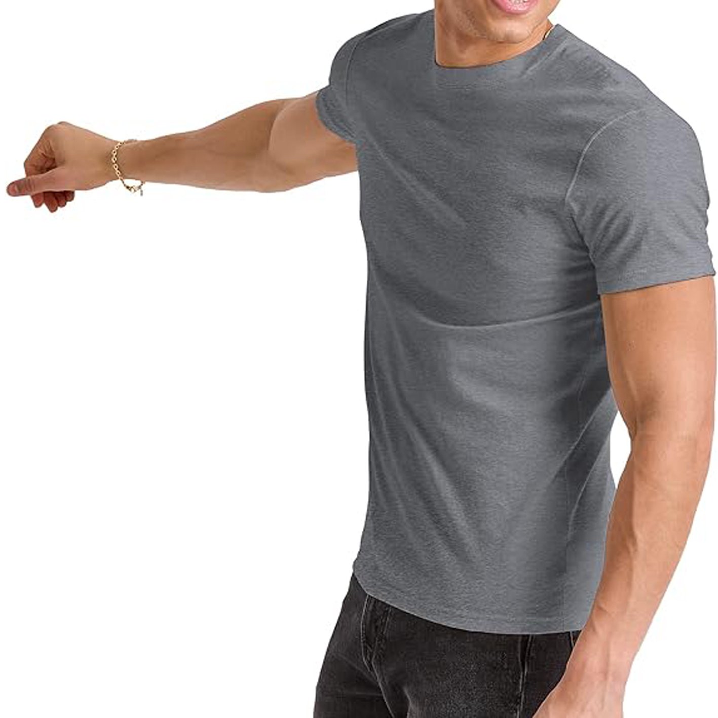 Men T-Shirt | High Quality Cotton Summer Casual Tee for Mens | Short Sleeve Round Neck Button T-Shirt for Men