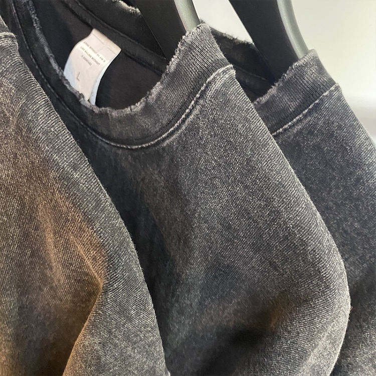 Wholesale Unisex Wash Vintage Printing Summer T Shirts Heavy Weight Black Oversize Men's T-shirt