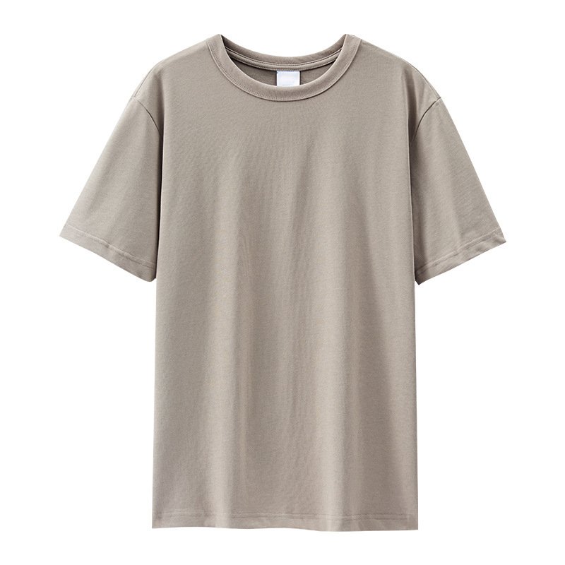 Direct Sale Fashion Solid Color Comfortable Custom Logo Print Men'S Round-Neck T-Shirts