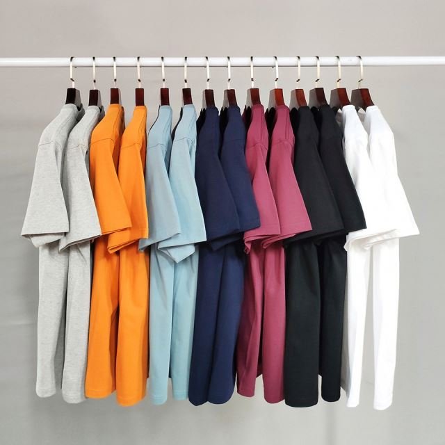 High Quality 100% Cotton Blank Men's T-shirts Heavyweight Oversized Tshirt Printing Custom T Shirt