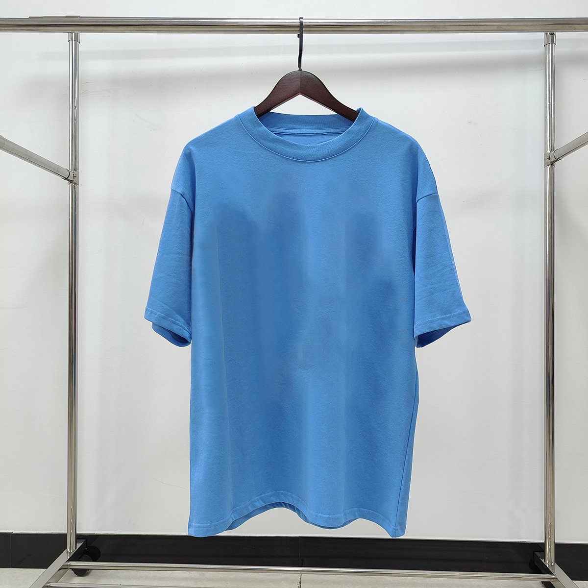 Black high quality short-sleeved T-shirt men's summer loose casual cotton tops digital flame printing bottoming shirt