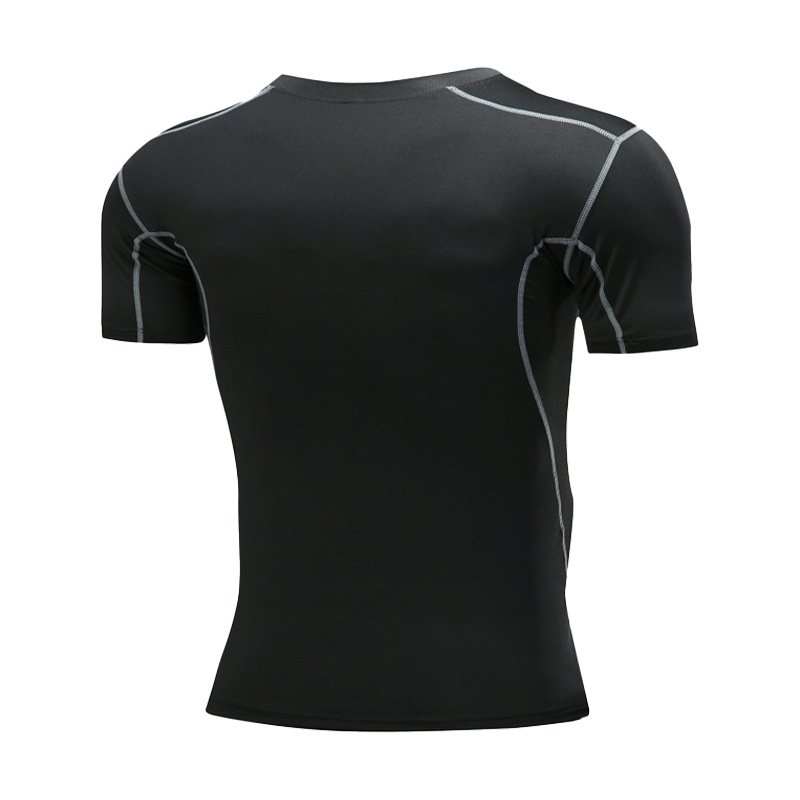 Teewe Gym Clothing T Shirt Manufacturer Wholesale High Quality Compressed Tight Sport Gym Fitted T-shirt for Men