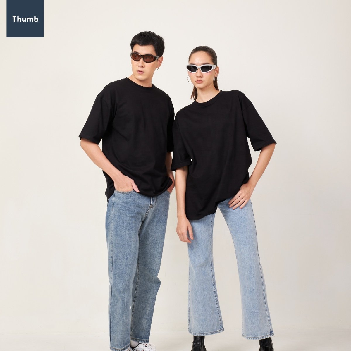 Y2K Fashion Baggy Plus Size Men's T-Shirt Oversized Drop Shoulder Hip Hop Streetwear 100% Cotton High Quality Made in Thailand