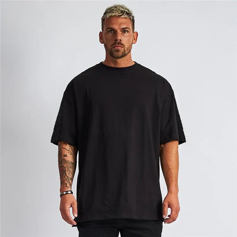 High quality Men's T-shirt casual fashion OEM logo design customized Men's T-shirt