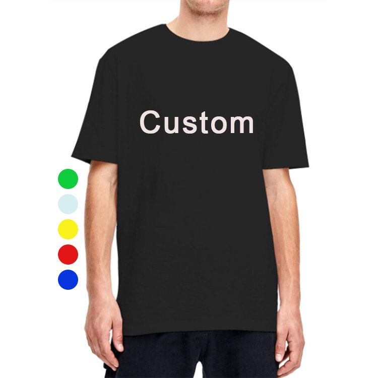 Customize Plus Size Cotton Men's T-shirts Short Sleeve O-neck T-shirts Custom Printing Logo Cotton T-shirts For Men