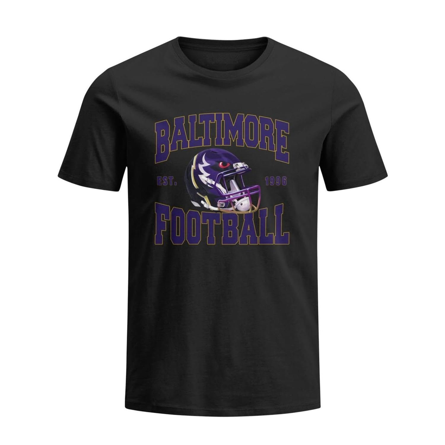 Hot Selling High Quality Fashion Short Sleeved Baltimore Football Shirt for Man Breathable Quick Dry Men's T Shirt Sport For Man
