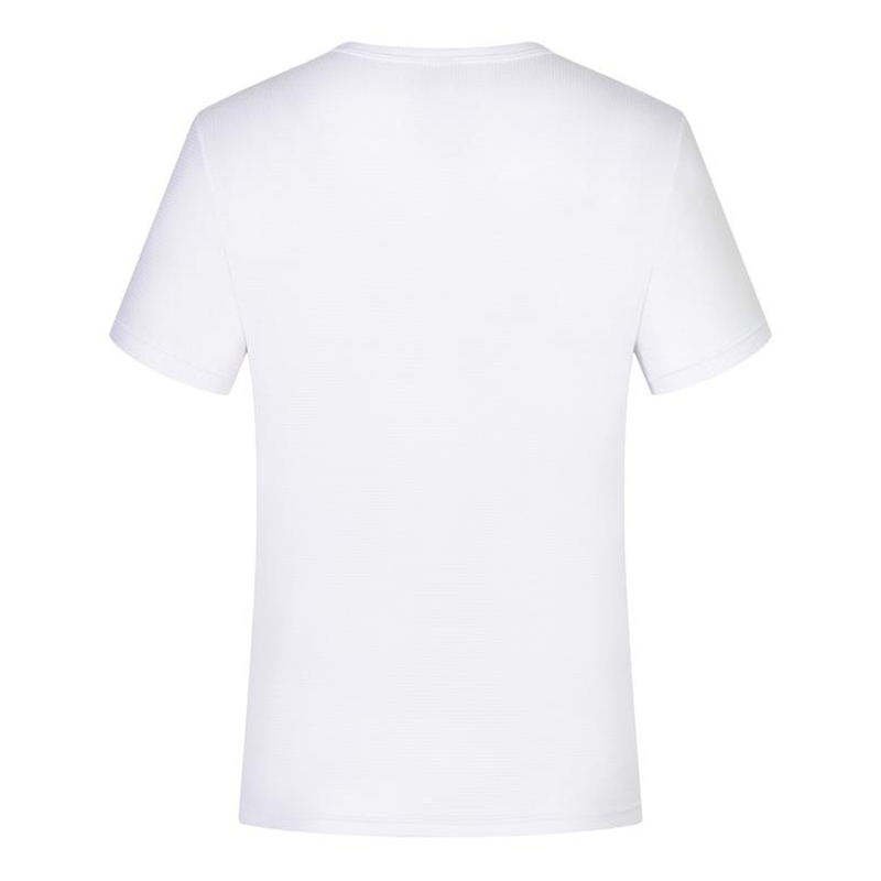 Wholesale Solid Color White Unisex Black Polyester Cotton Tee T Shirt Custom High Quality Blank Heavyweight Plain Men's T-Shirt